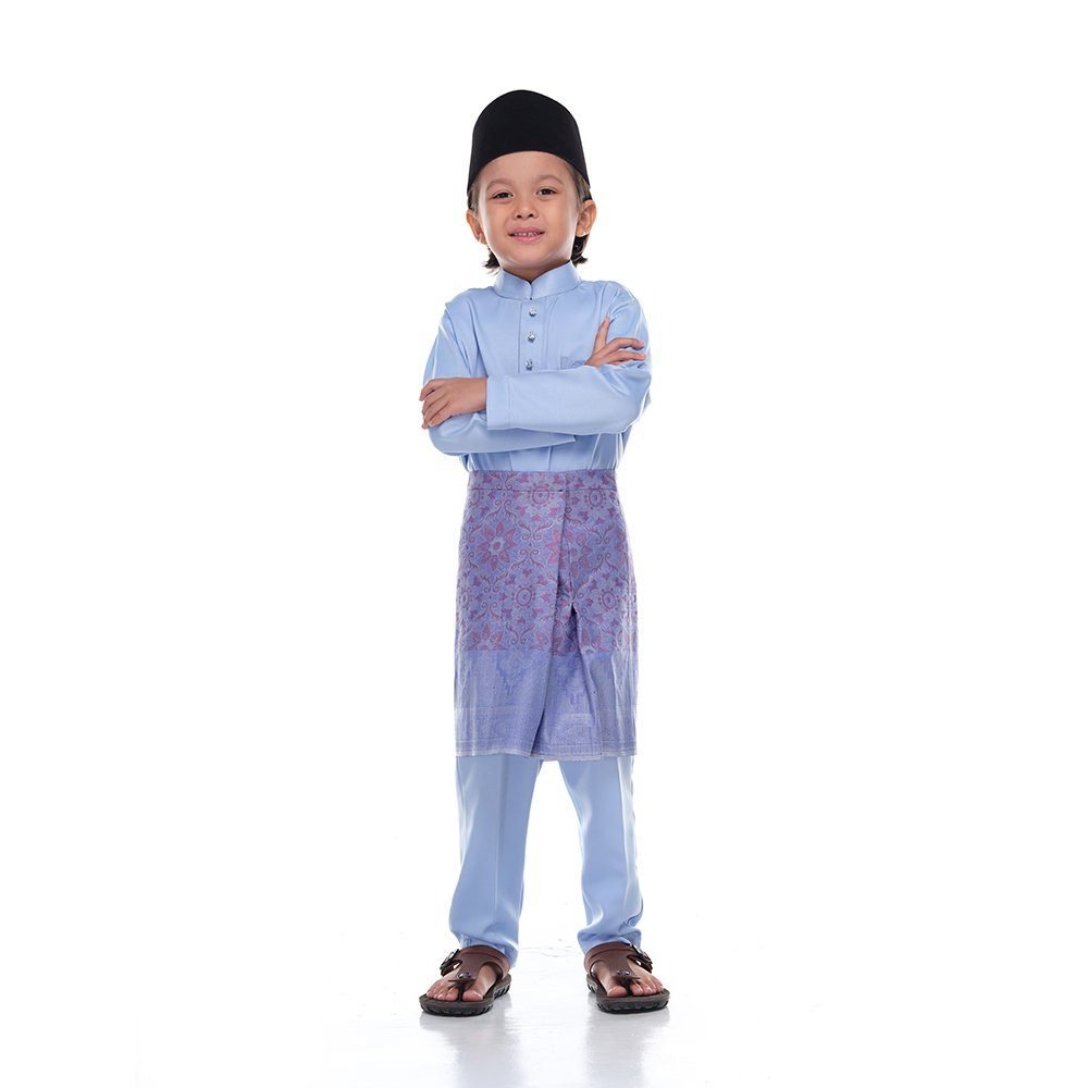 Baju Melayu Kids BABY BLUE - Rijal & Co 01