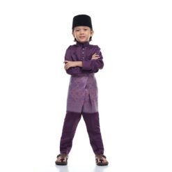 Baju Melayu Kids NIGHTFALL PURPLE - Rijal & Co 01