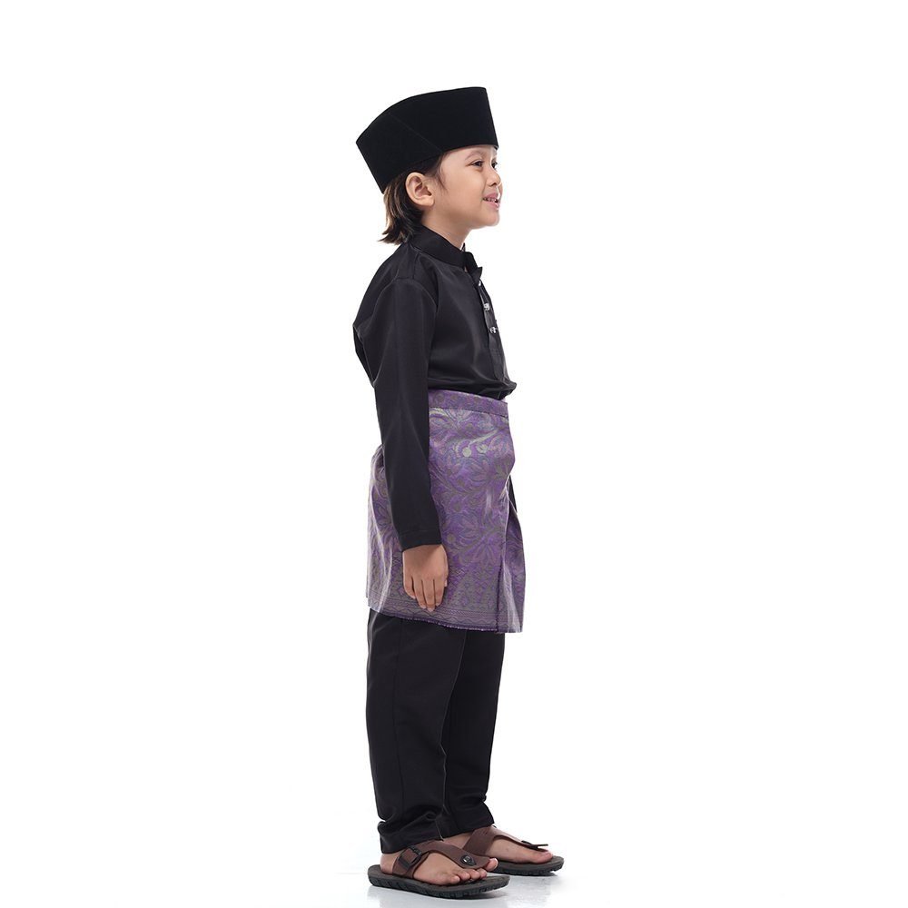 Baju Melayu Kids NIGHTFALL PURPLE - Rijal & Co 04