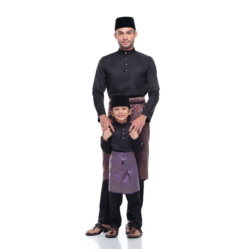 Baju Melayu Kids NIGHTFALL PURPLE - Rijal & Co 05