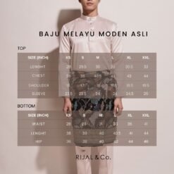 Baju Melayu Sizes