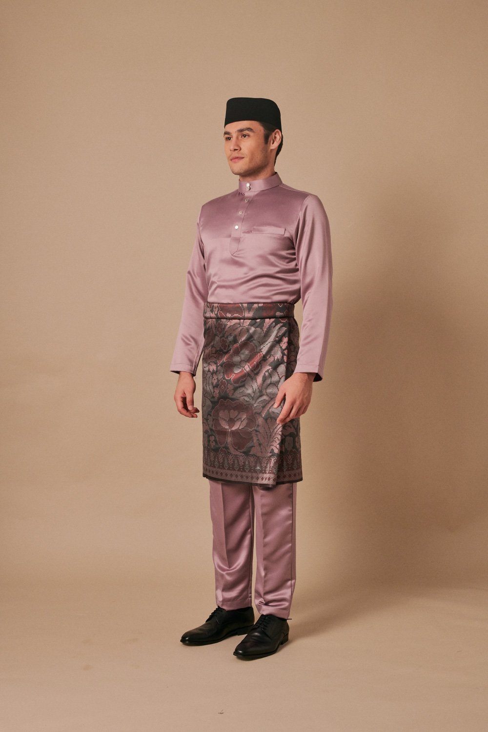 Baju Melayu in Lavender Purple