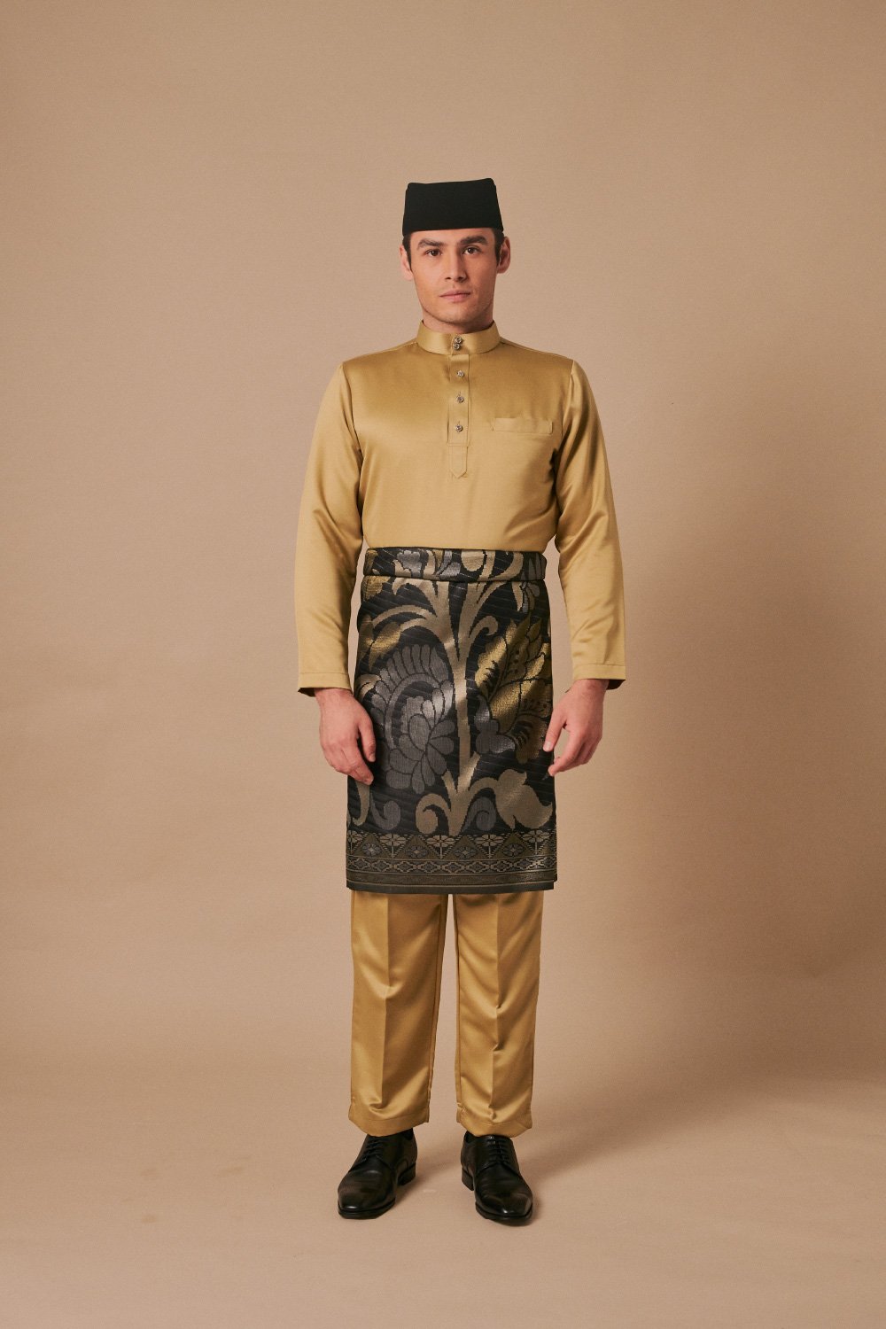 Baju Melayu in Olive Green
