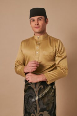 Baju Melayu in Olive Green