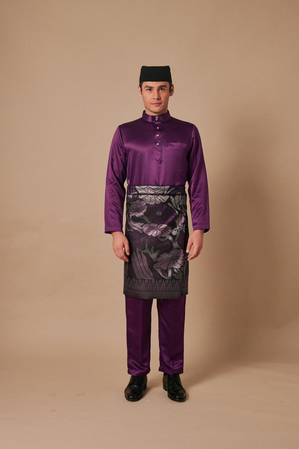 Baju Melayu in Royal Purple