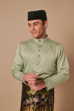 Baju Melayu in Sage Green