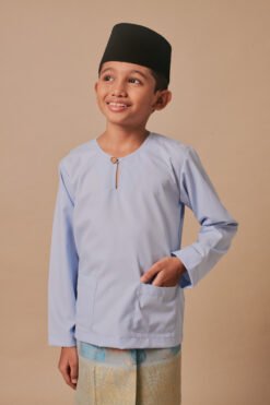 Baju Melayu Teluk Belanga Kids in Baby Blue