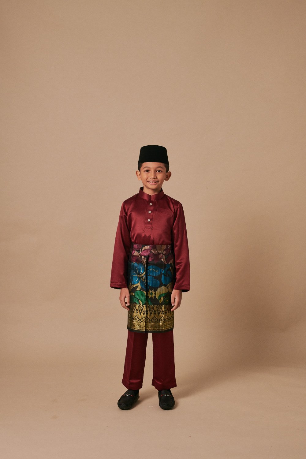 Baju Melayu Kids Maroon
