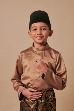 Baju Melayu Kids Cocoa Brown