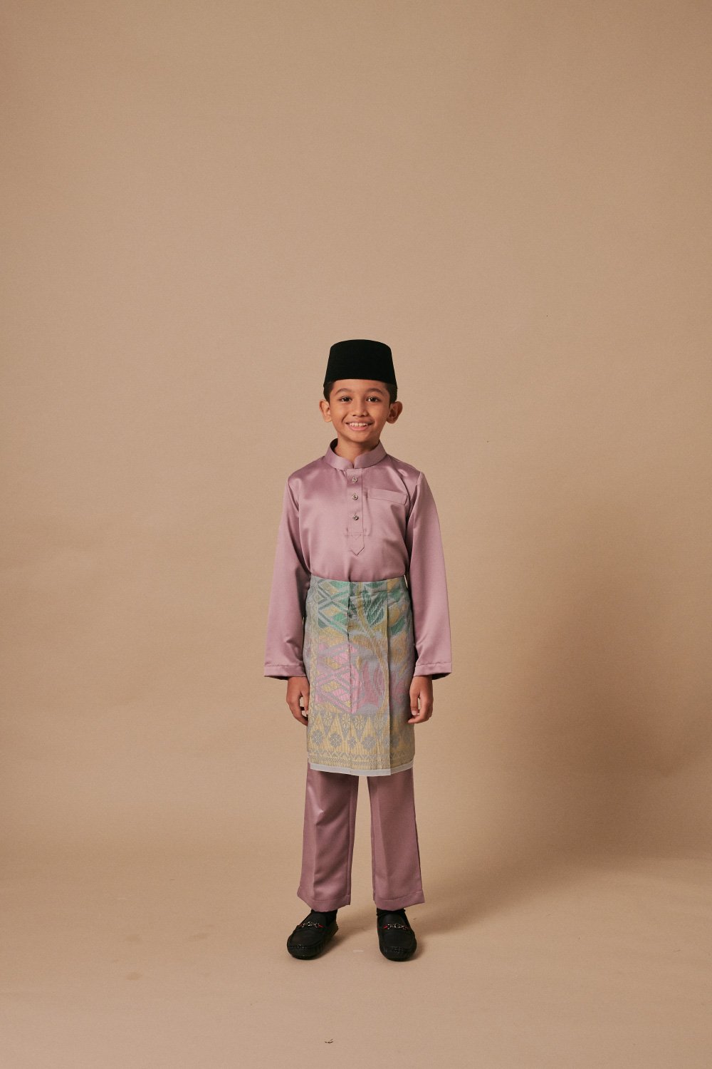 Baju Melayu Kids Lavender Purple