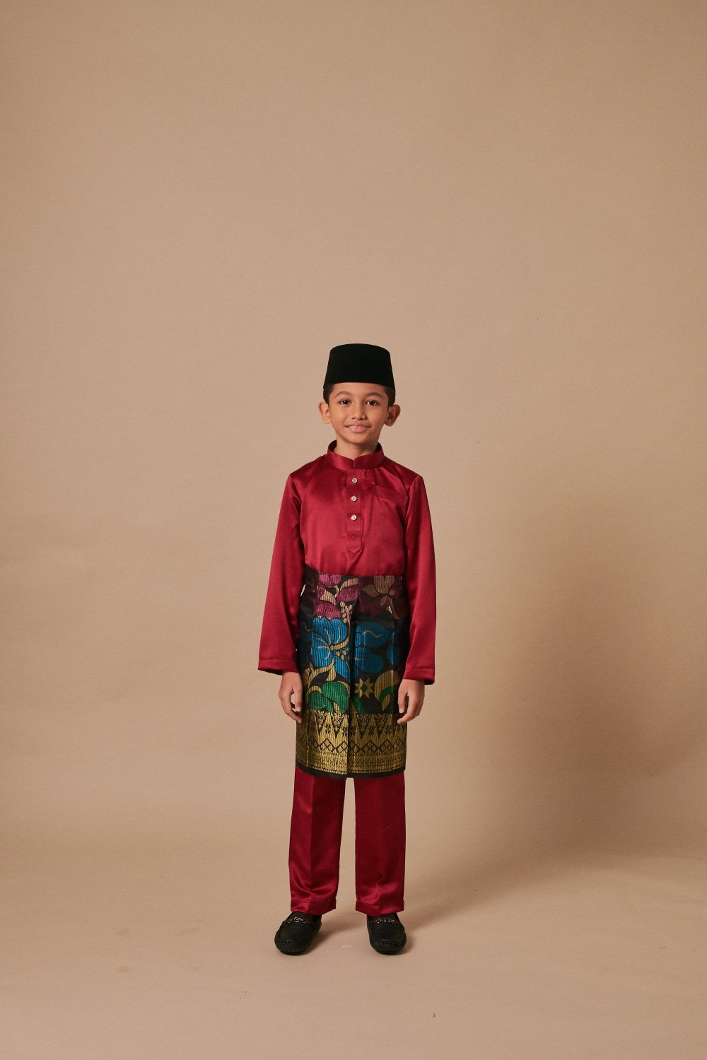 Baju Melayu Kids Maroon