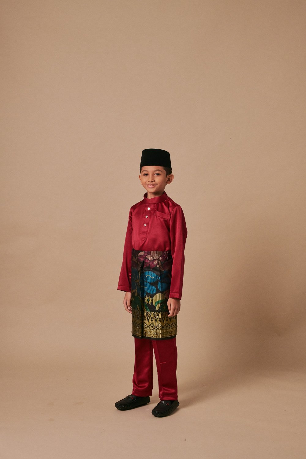 Baju Melayu Kids Burgundy