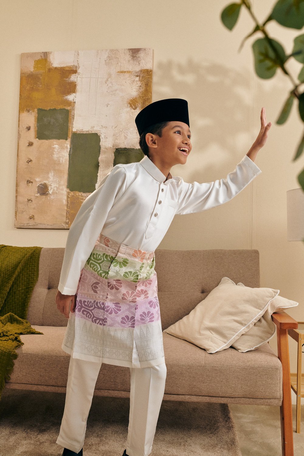 Baju Melayu Kids Offwhite