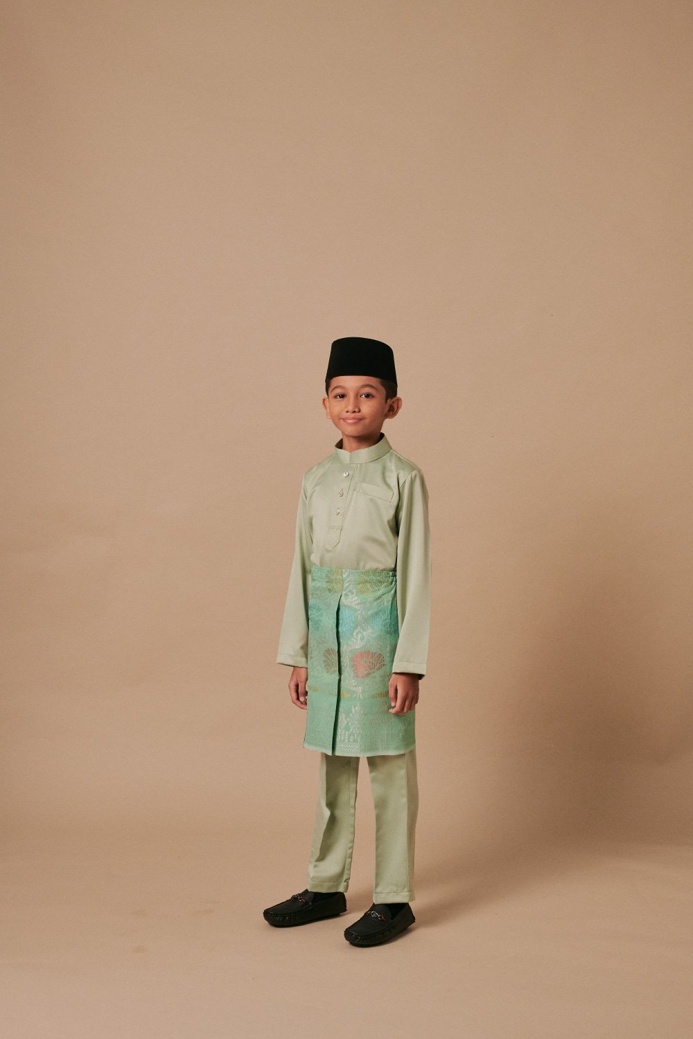 Baju Melayu Kids Sage Green